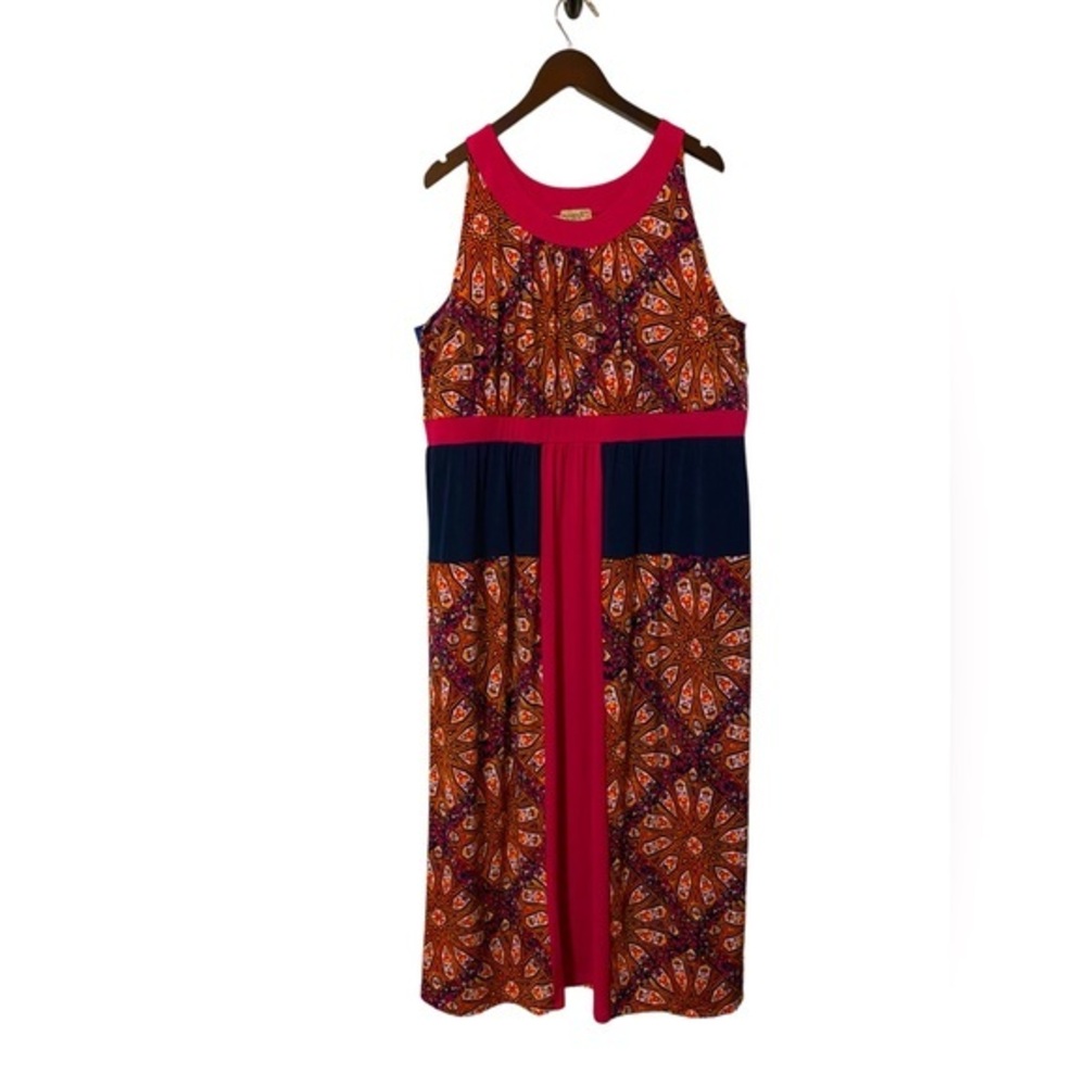 One World Live and Let Live Pink Maxi Dress Size 2x